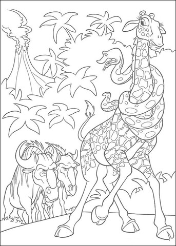 Larry And Bridget Meet Blag And Kazar  Coloring Page